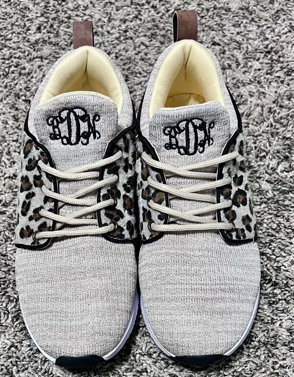 Marleylilly Animal Print Low Top Sneakers Size 7 Leopard Animal Print